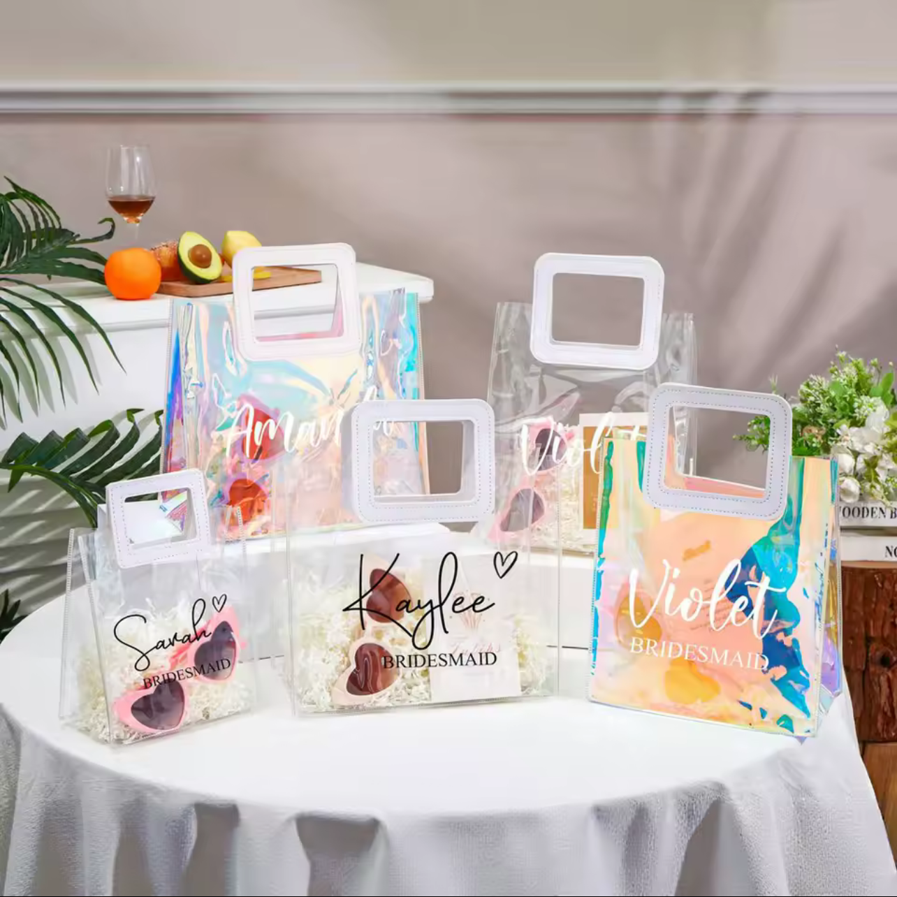 Personalized Clear Gift Bag