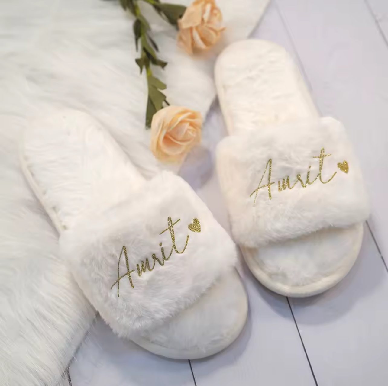 Personalized Fluffy Slippers