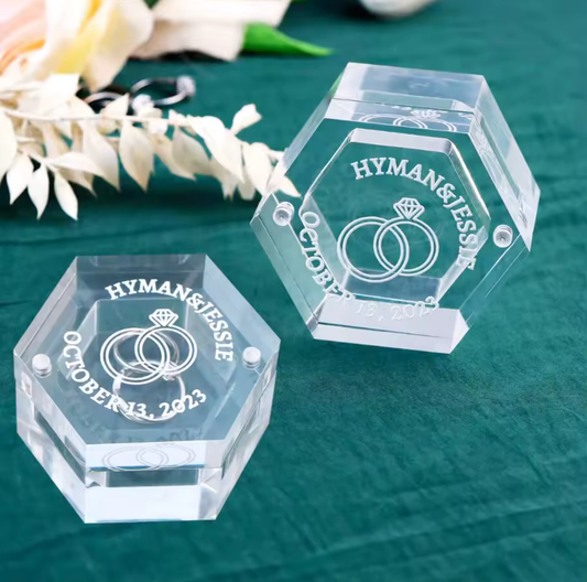 Crystal Cove Ring Box - Personalized