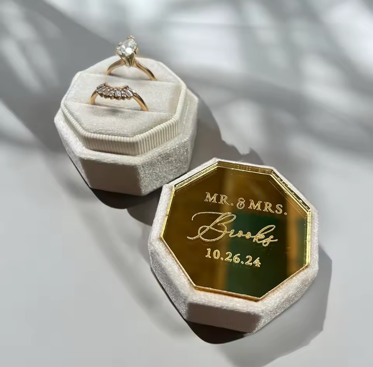 Love’s Heaven Ring Box - Personalized