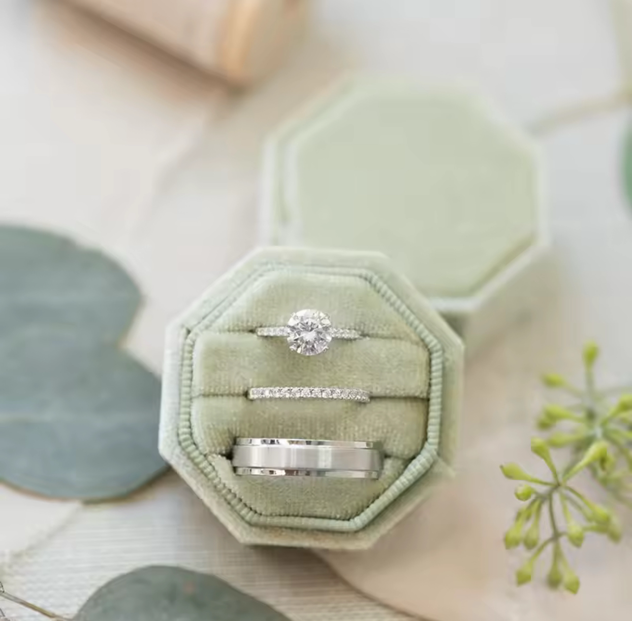 Love’s Heaven Ring Box - Personalized