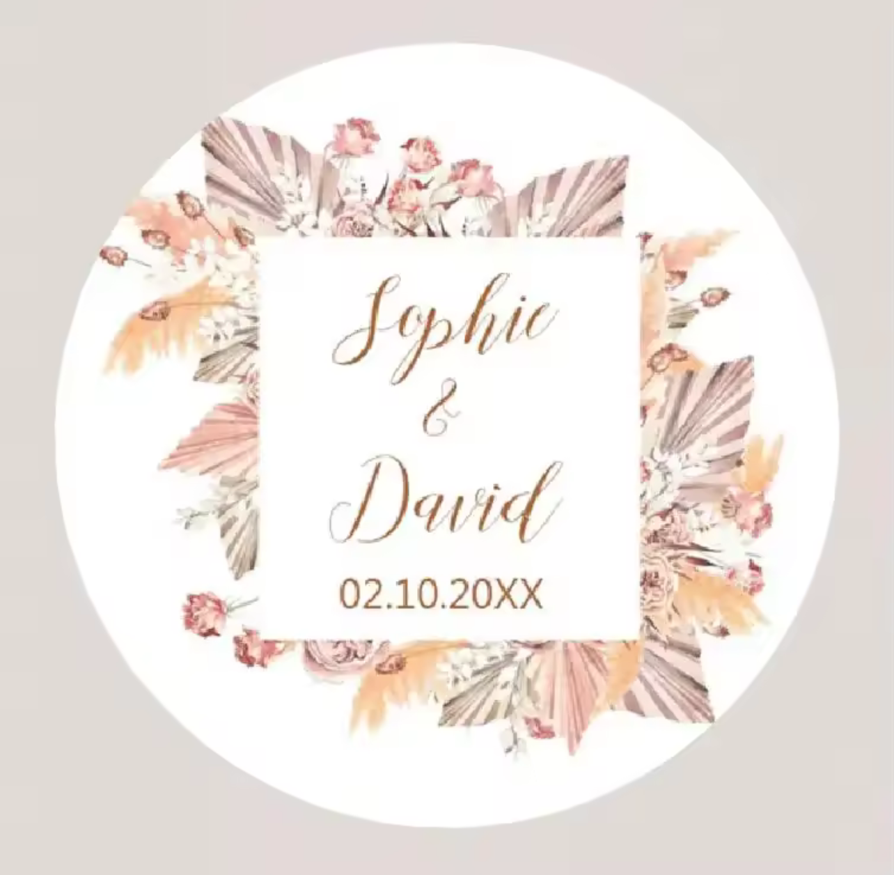 Personalized Stickers - The Whispering Petals (96pcs)