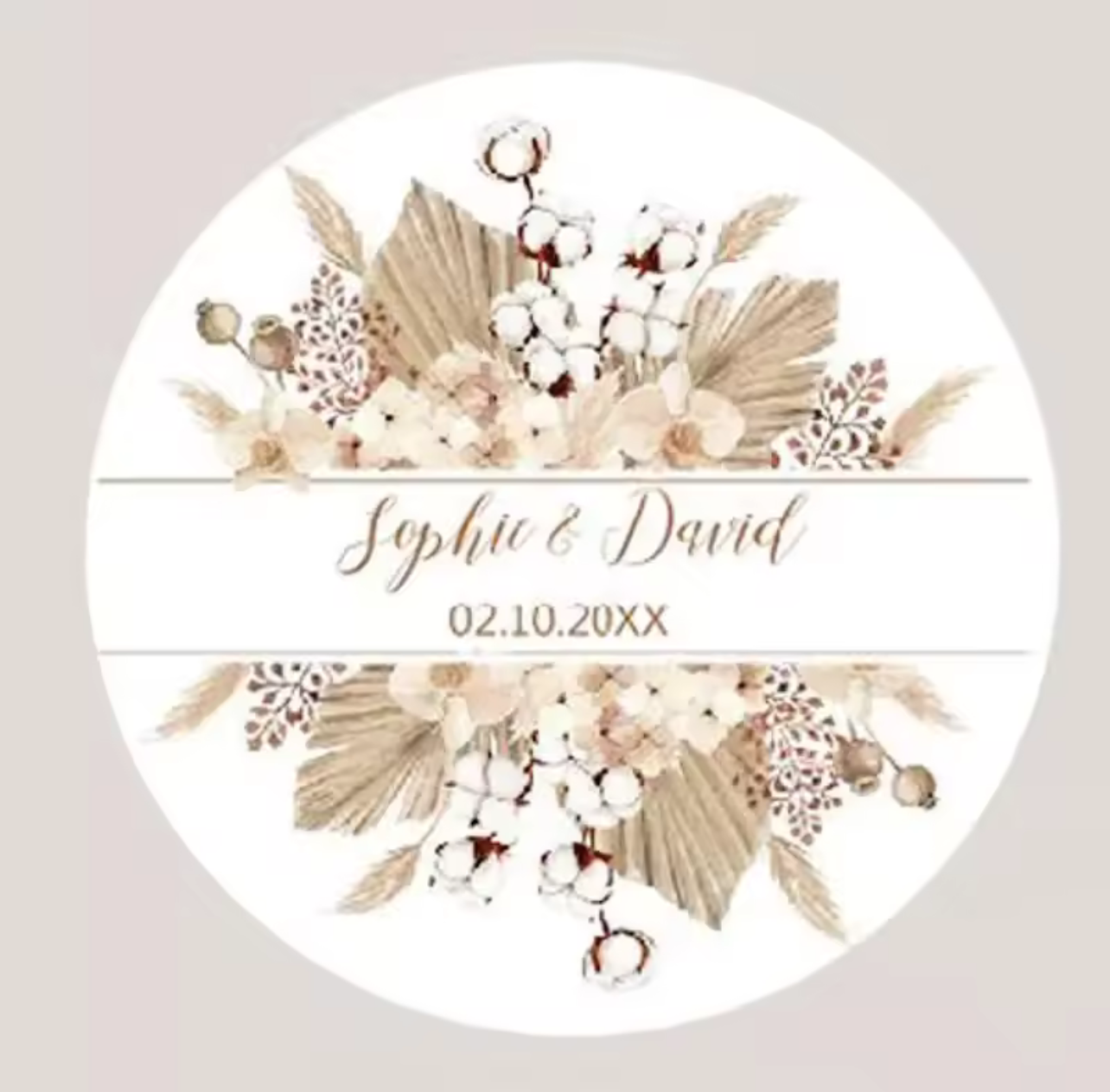 Personalized Stickers - The Whispering Petals (96pcs)