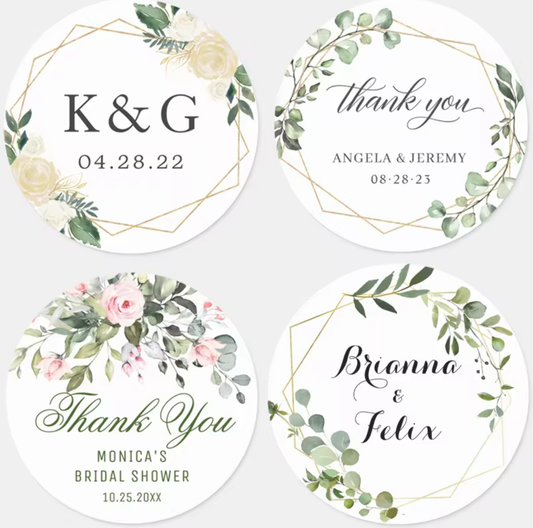 Personalized Stickers - Romantic Bloom