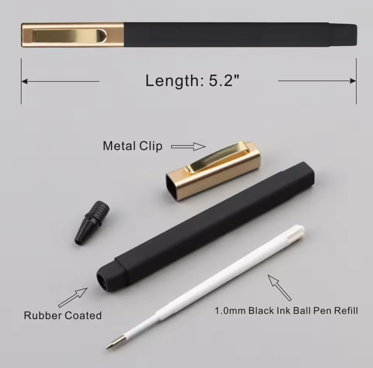 Personalized Pens - Golden Vows (set of 100)