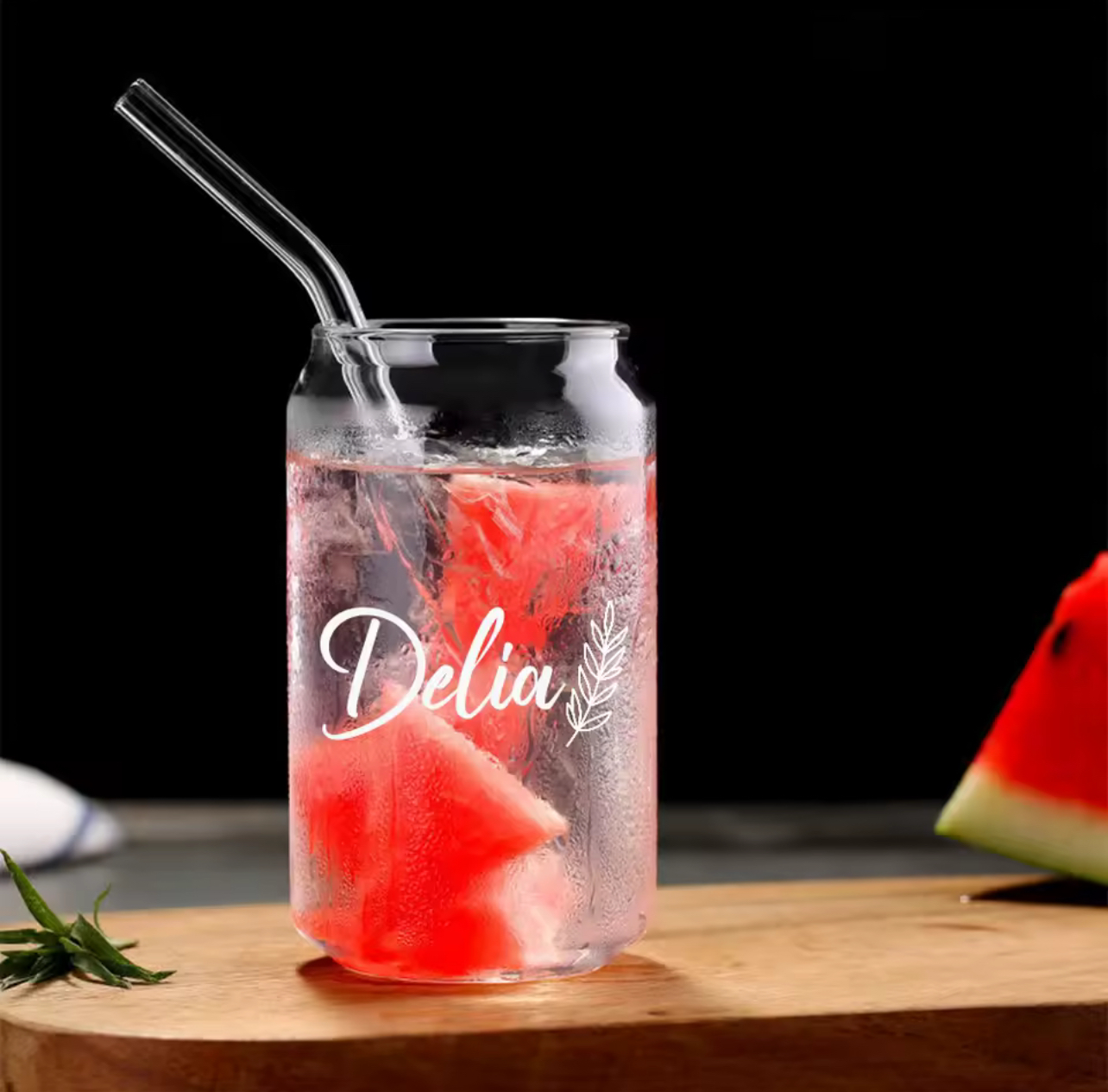 Personalized Glass Tumbler