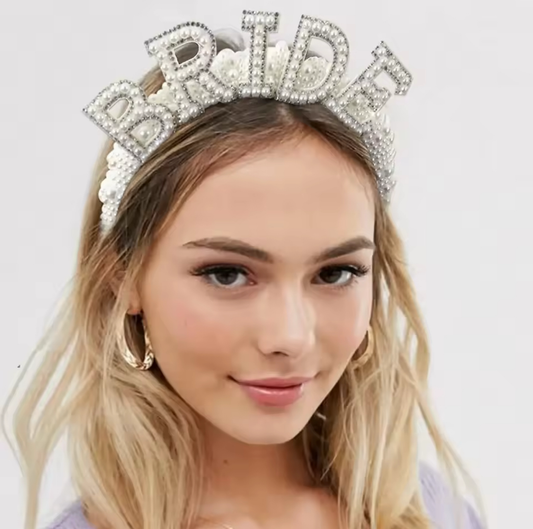 Bride To Be Pearl Crown