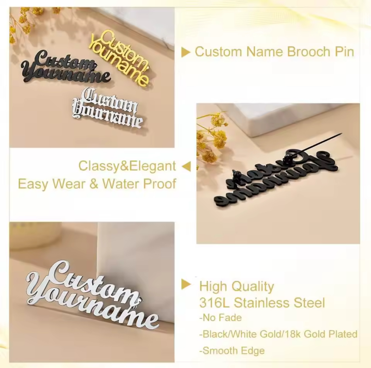 Personalized Brooch - Legacy Crest