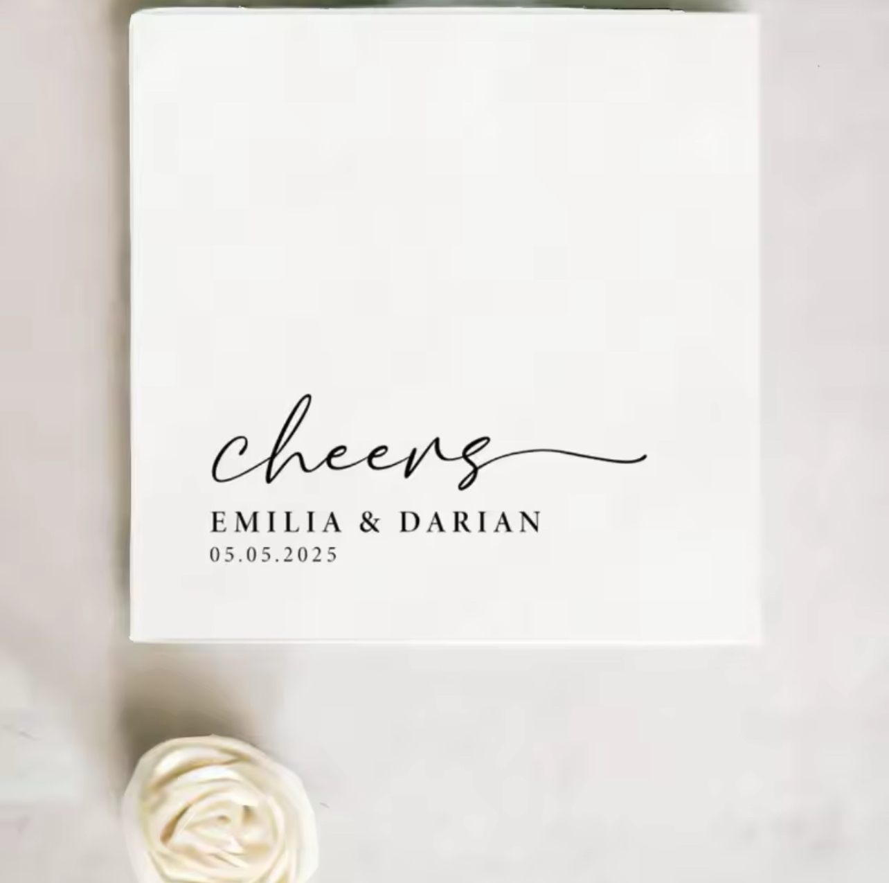 Refined Keepsake Paper Napkins - Personalized (20pcs)