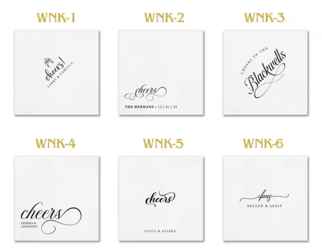 Refined Keepsake Paper Napkins - Personalized (20pcs)