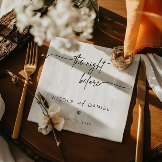 Refined Keepsake Paper Napkins - Personalized (20pcs)