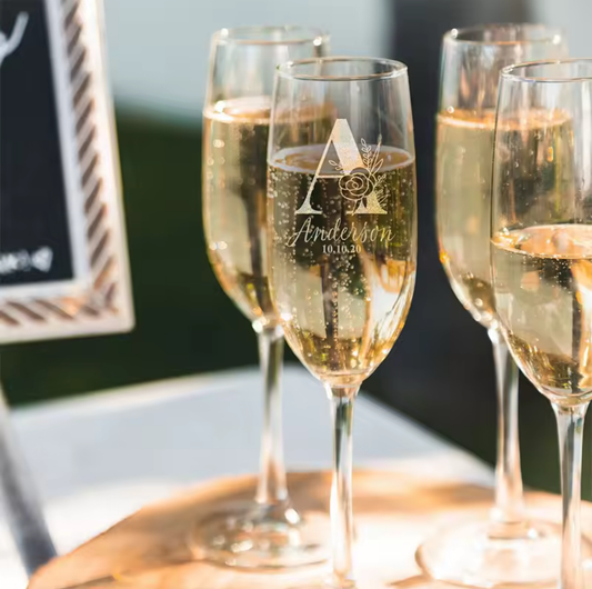 Personalized Champagne Flutes (set of 2)