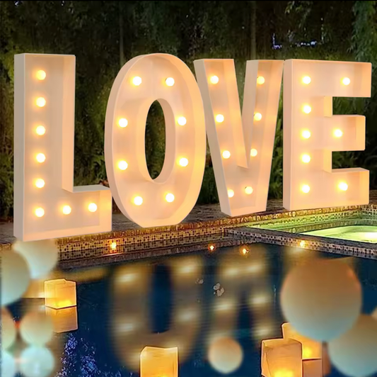 Giant Letter With Led Lights