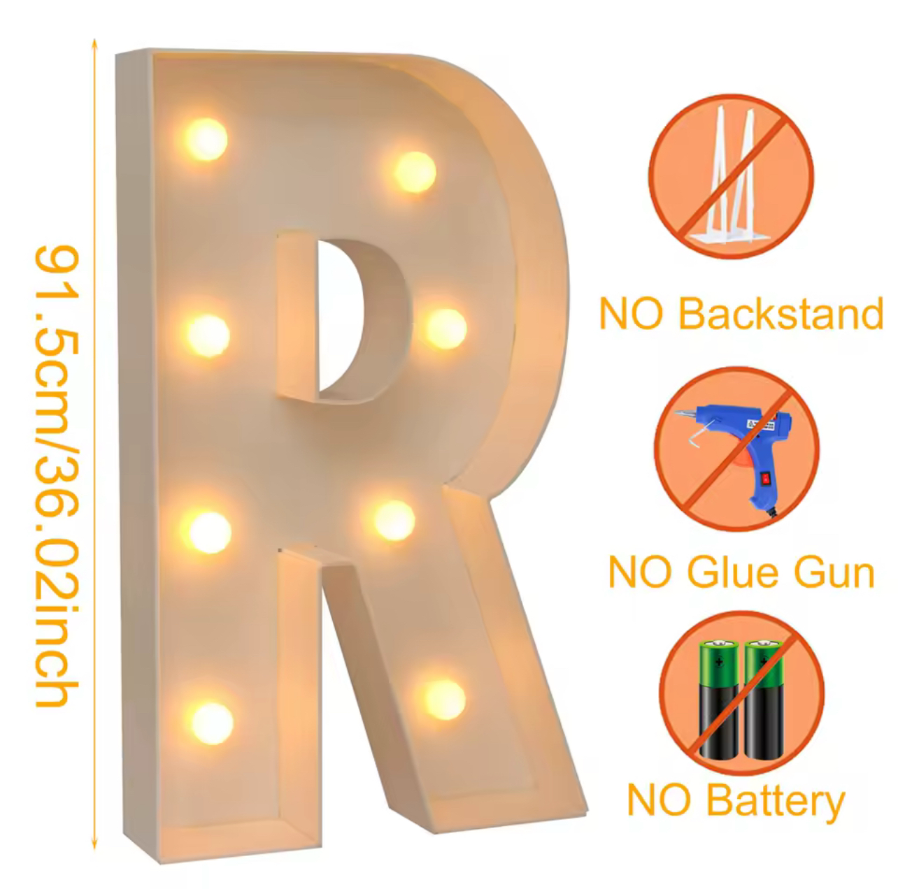 Giant Letter With Led Lights