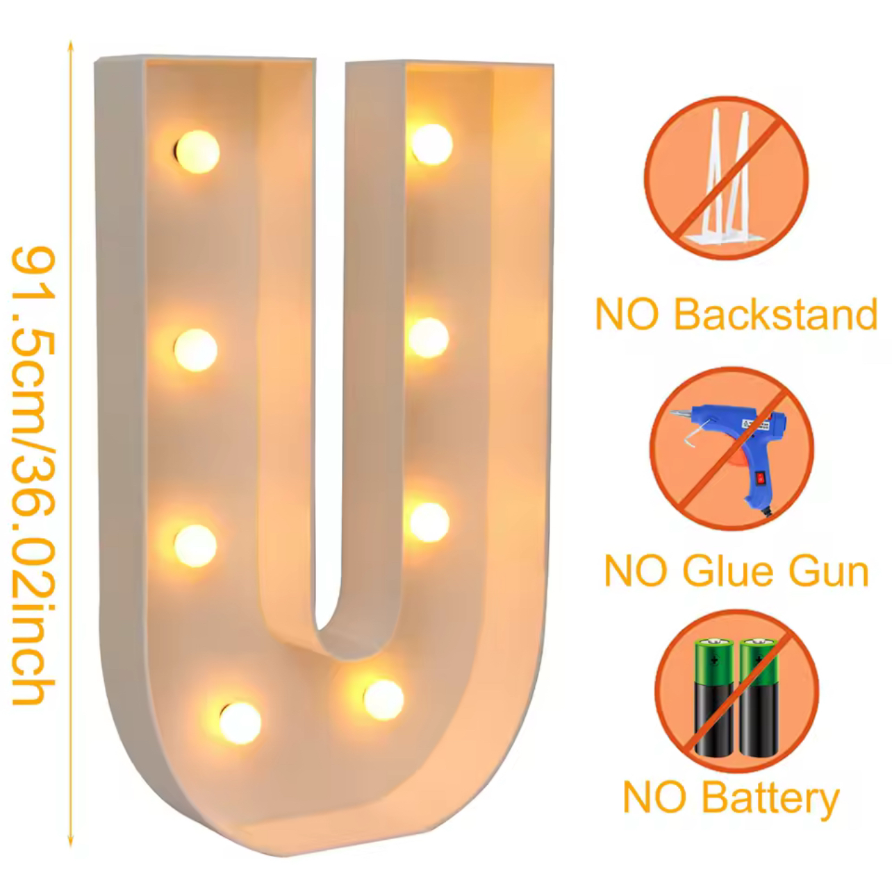 Giant Letter With Led Lights