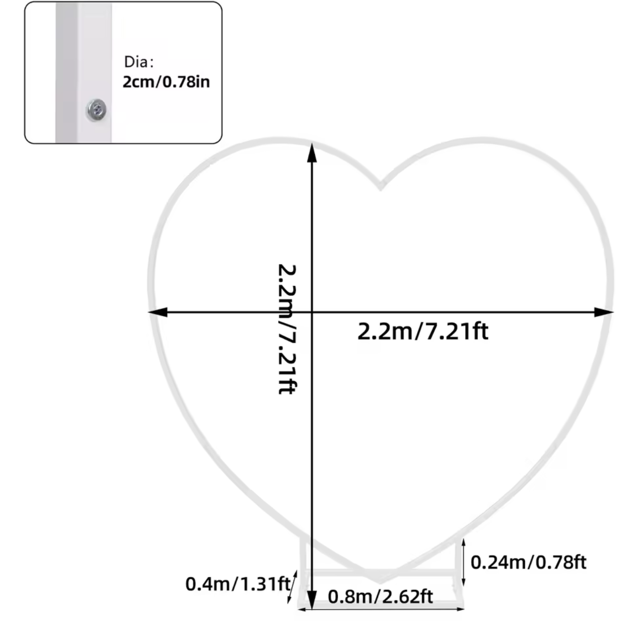 Heart Frame Stand