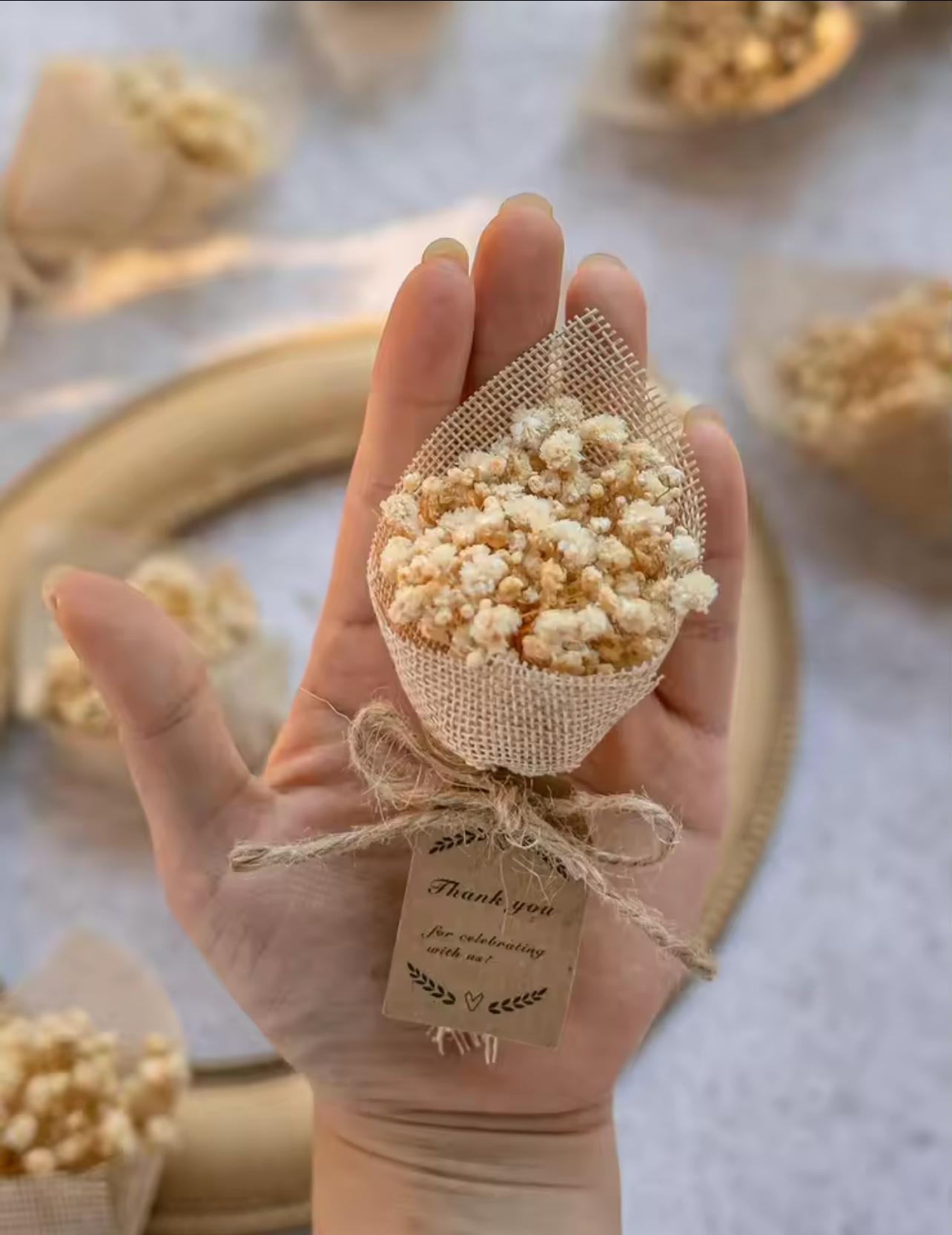 Mini Magnet Dried Flowers Bouquet (20pcs)