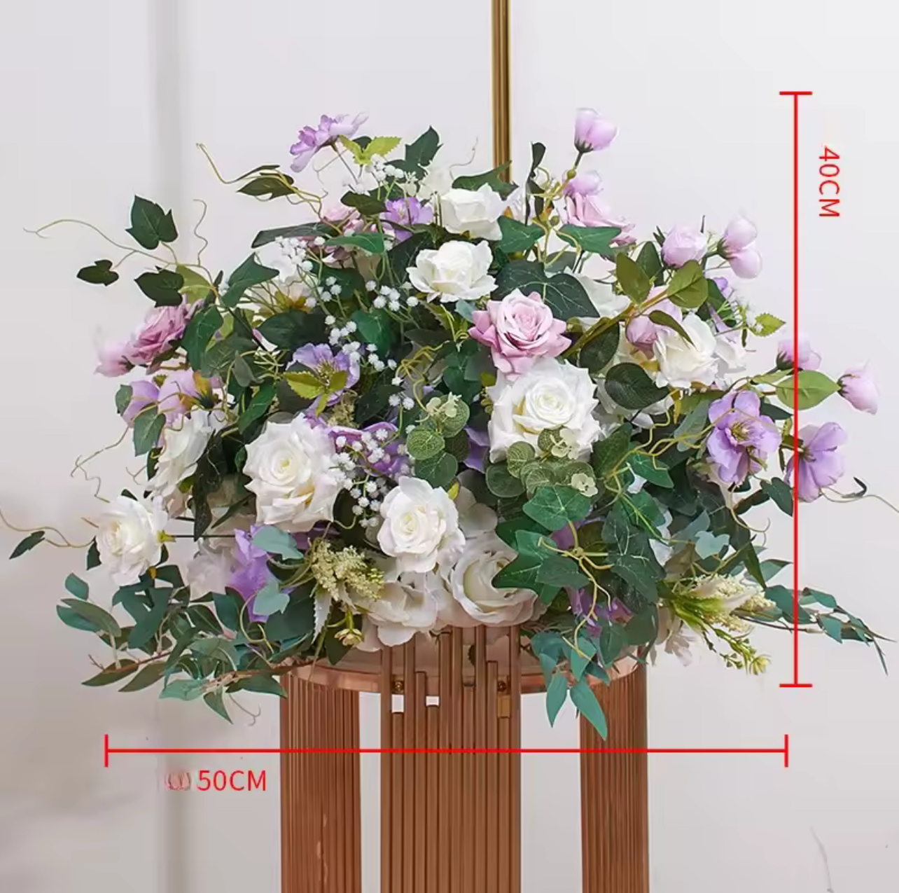Iron Arches Flower Columns