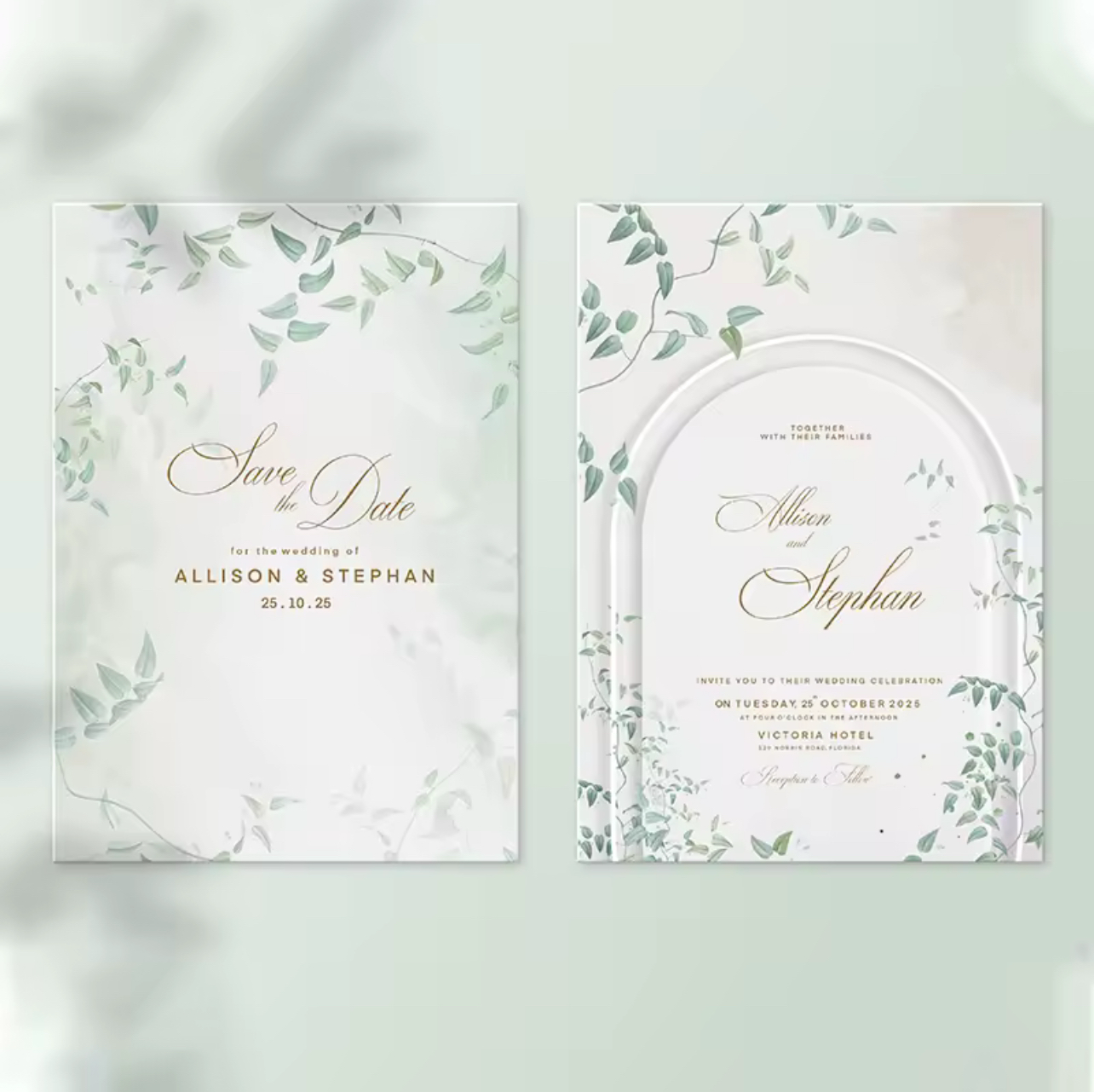 Invitation Cards - Eternal Flame Collection (set of 100)