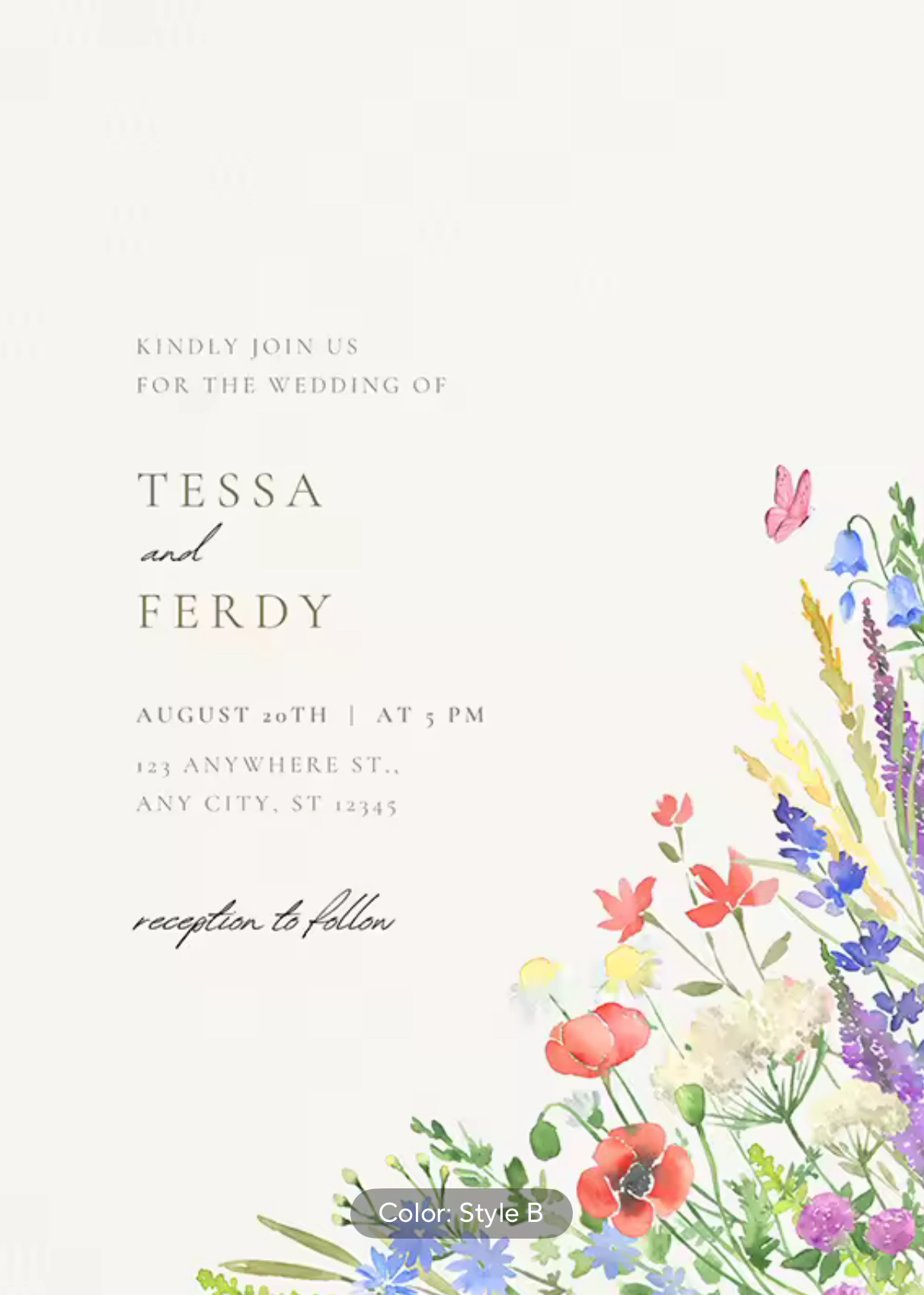 Invitation Cards - Eternal Flame Collection (set of 100)