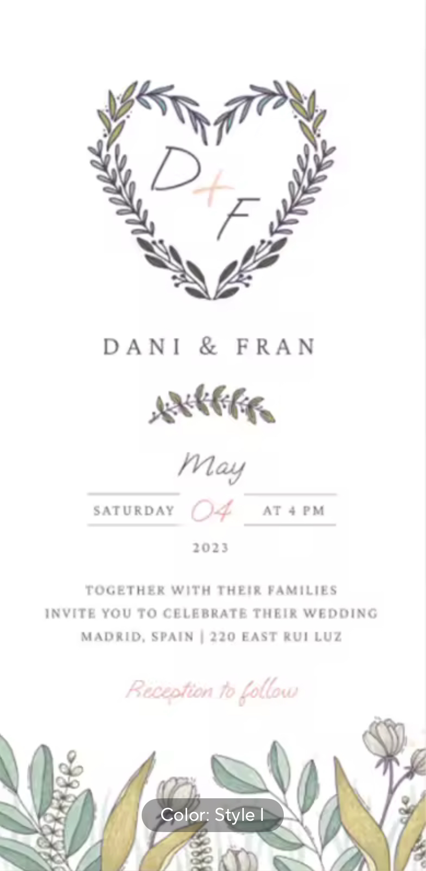 Invitation Cards - Eternal Flame Collection (set of 100)