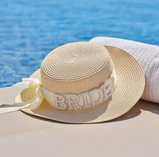 Bride To Be Pearl Sun Hat