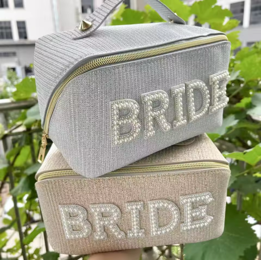 Bride To Be Pearl Make Up Bag