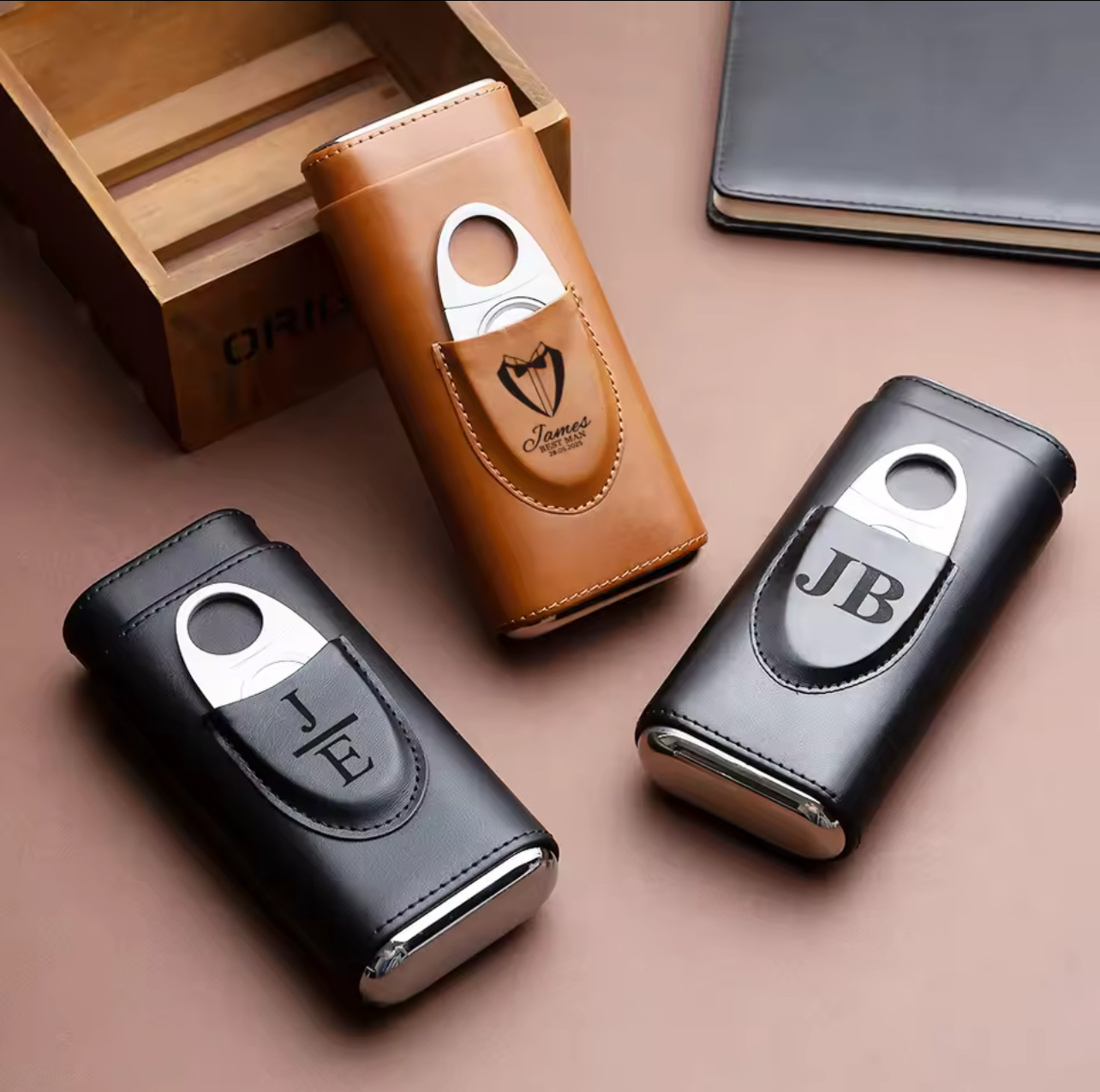 Personalized Cigar Case & Cutter