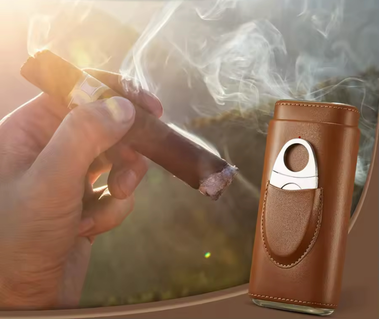 Personalized Cigar Case & Cutter