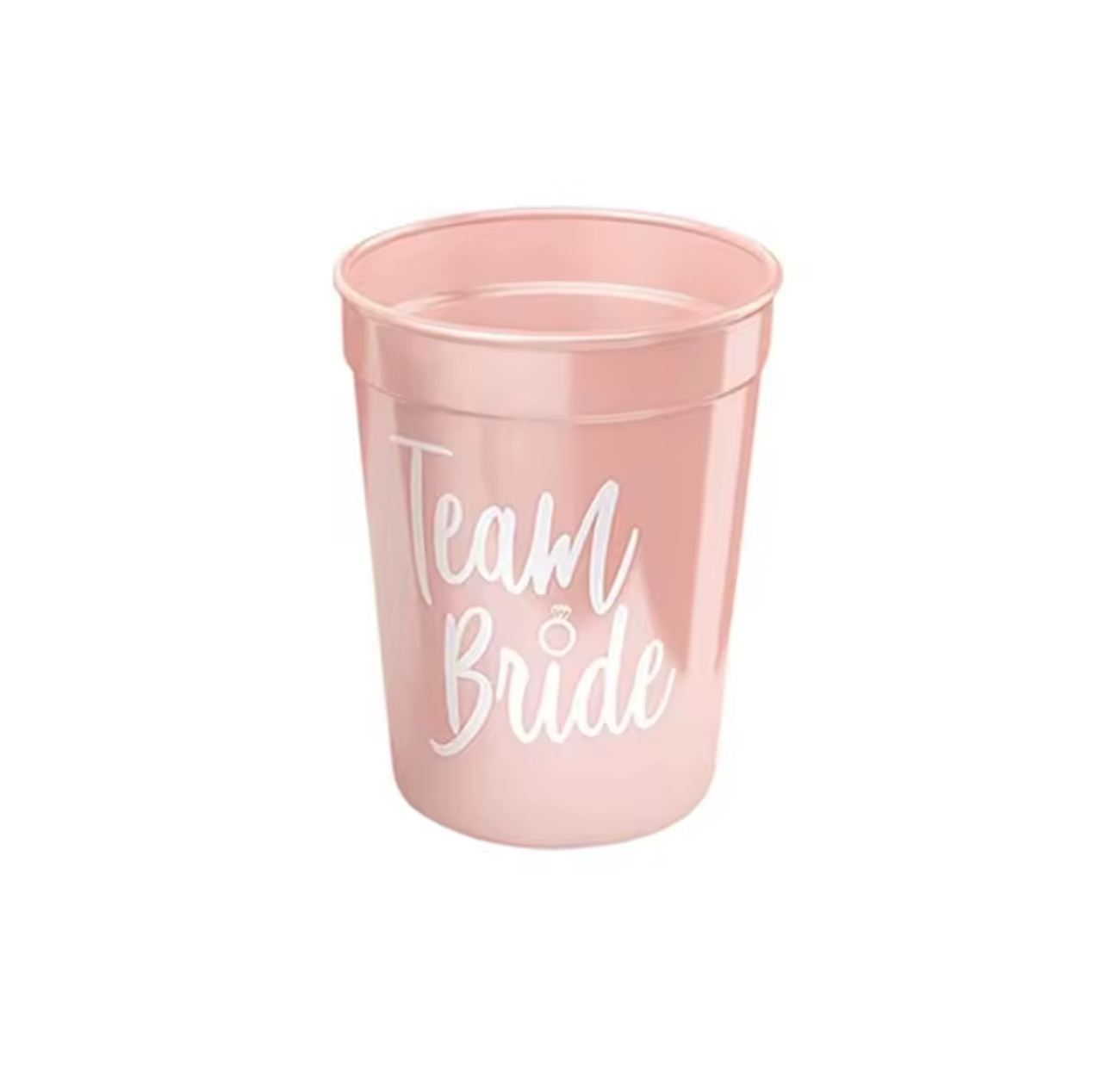 Plastic Drinking Cups With Straws (set of 10)