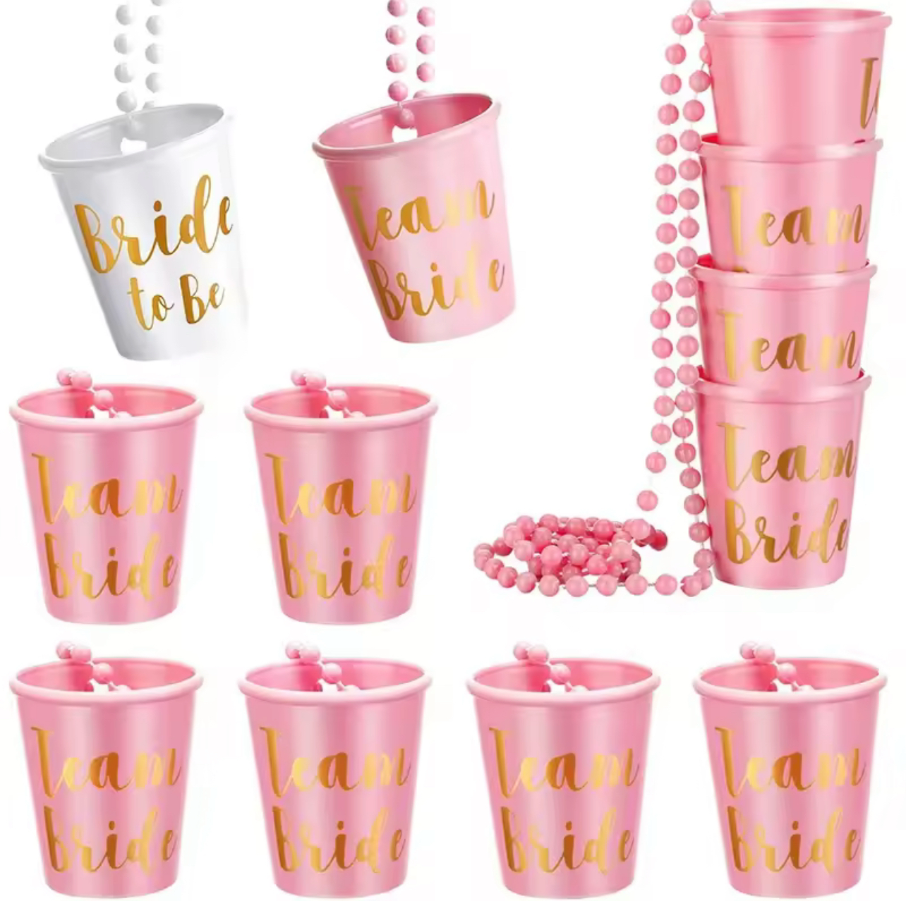 Bachelorette Party Plastic Shot Glasses (set of 12)