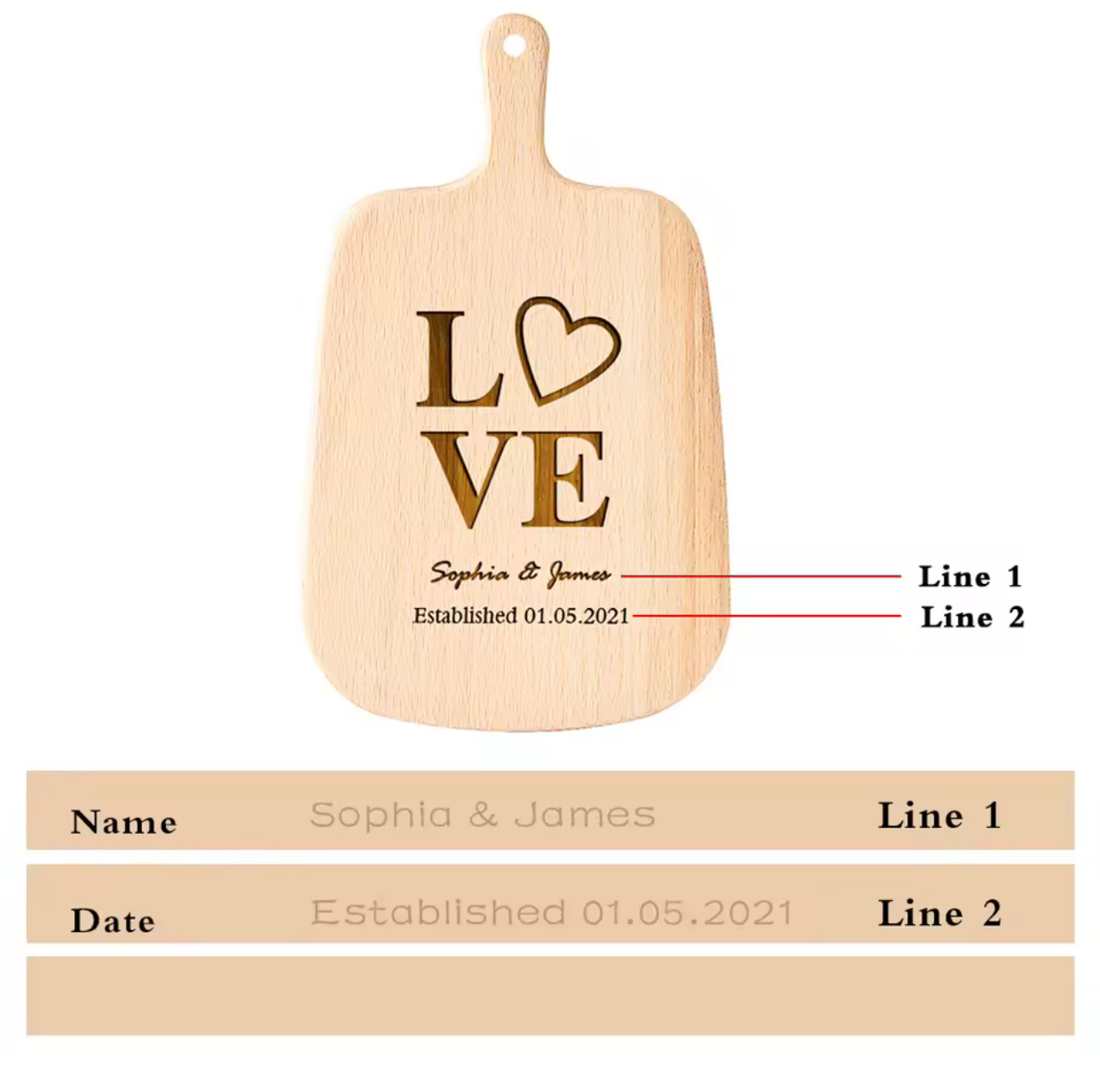 Personalized Cheeseboard