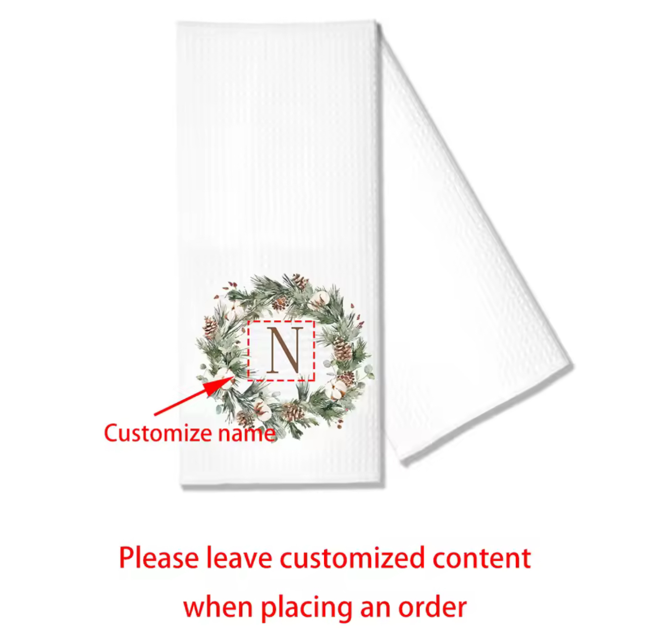 Personalized Tea Towel