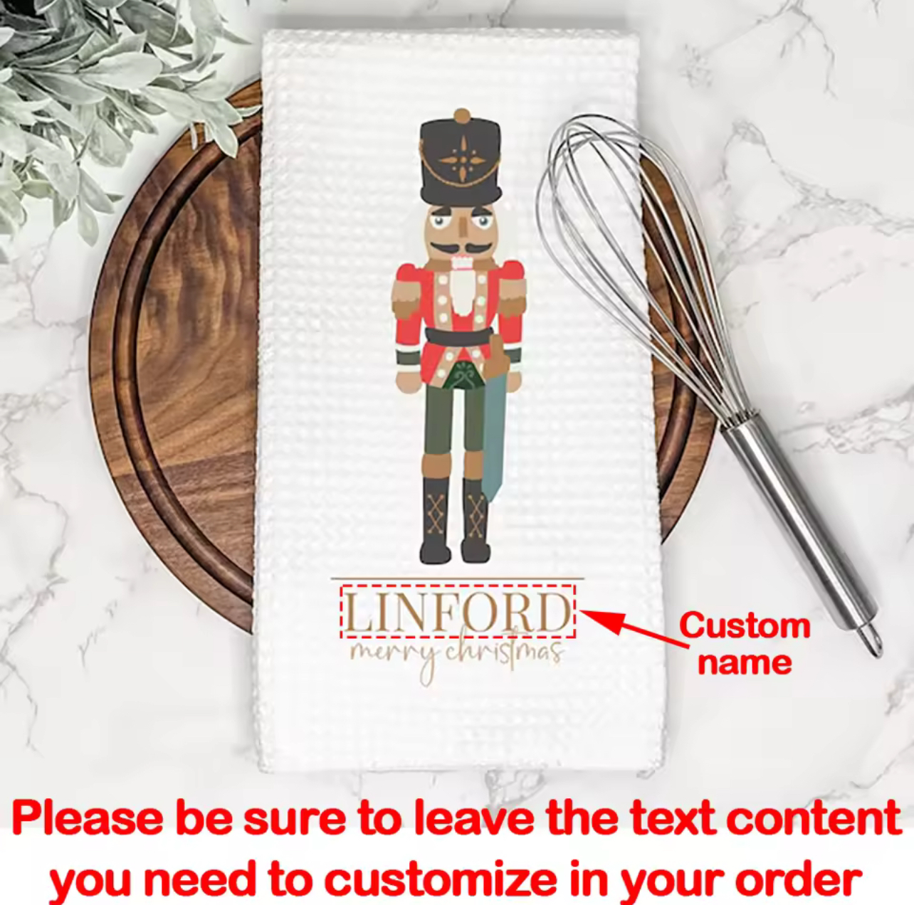 Personalized Tea Towel