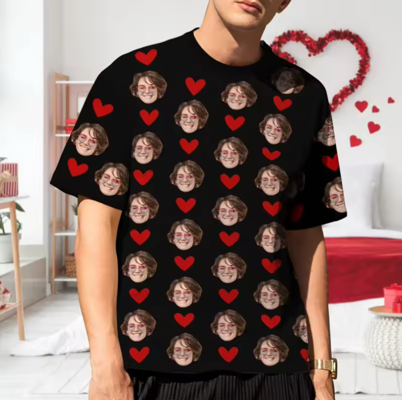 Personalized Love Face Shirt