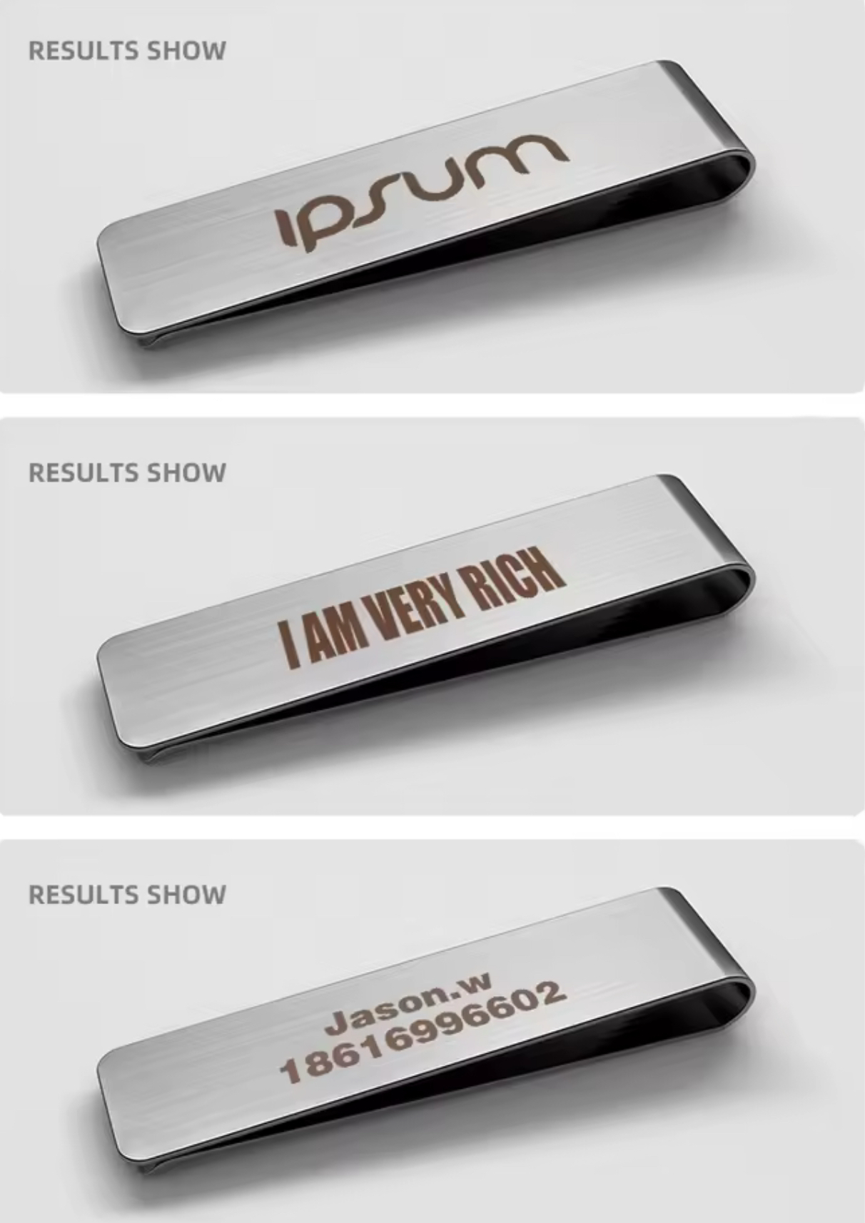 Personalized Money Clip