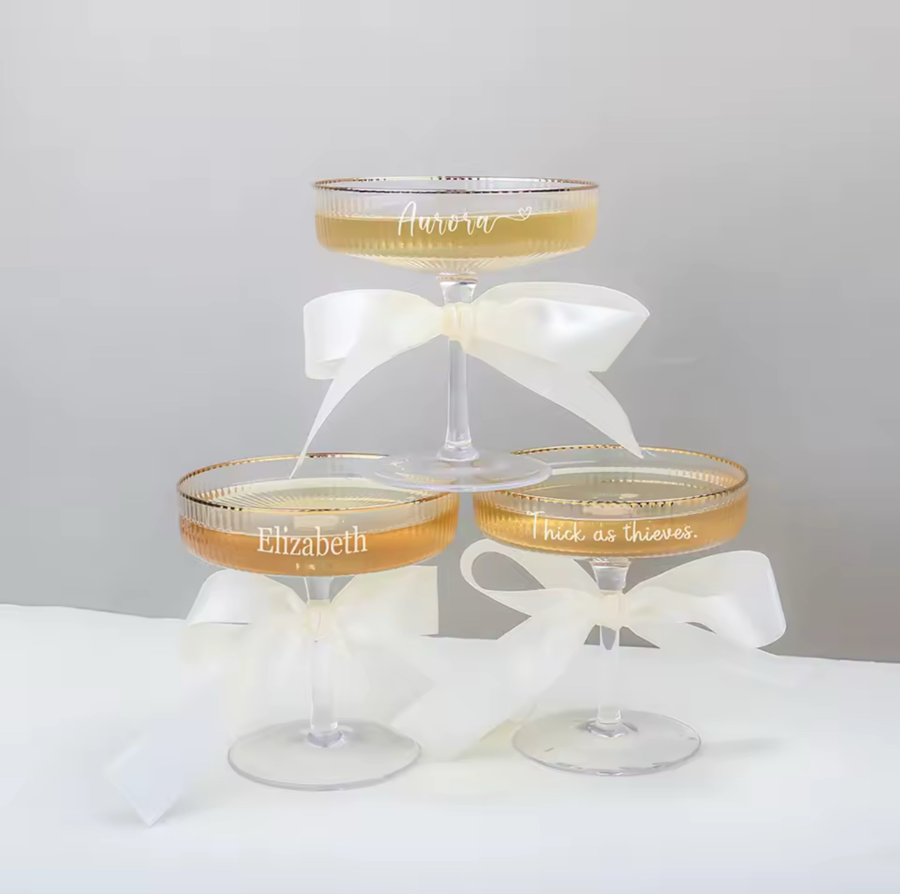Personalized Champagne Coupes (set of 2)