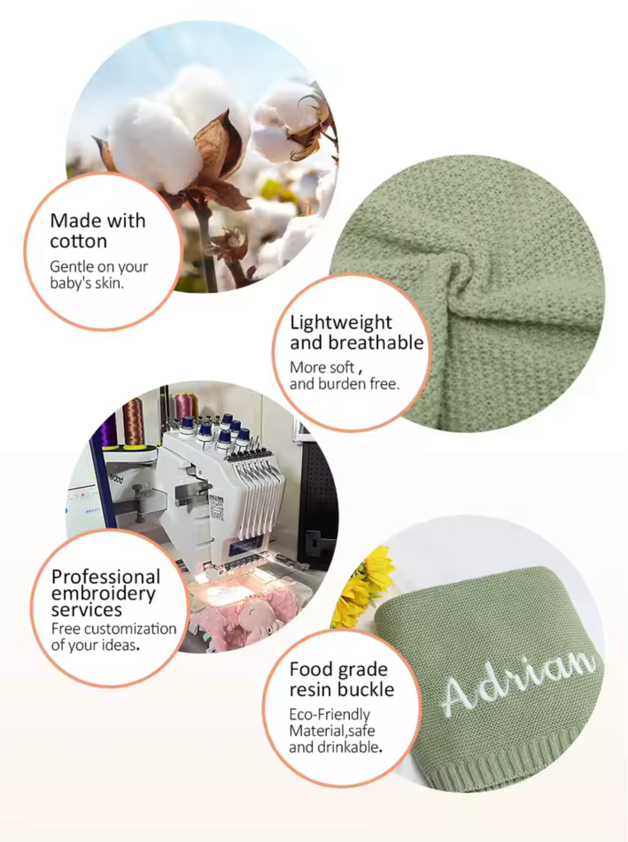 Personalized Newborn Knitted Blanket