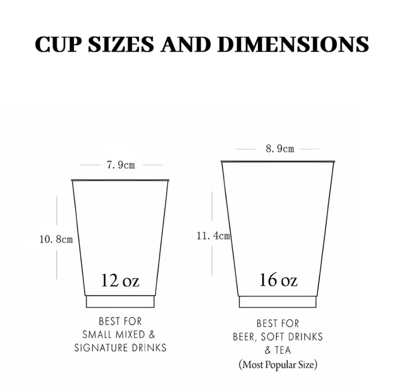 Personalized Disposable Plastic Cups (set of 50)