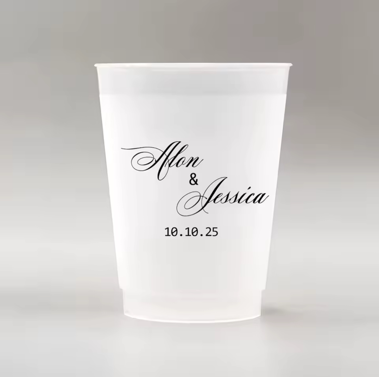 Personalized Disposable Plastic Cups (set of 50)