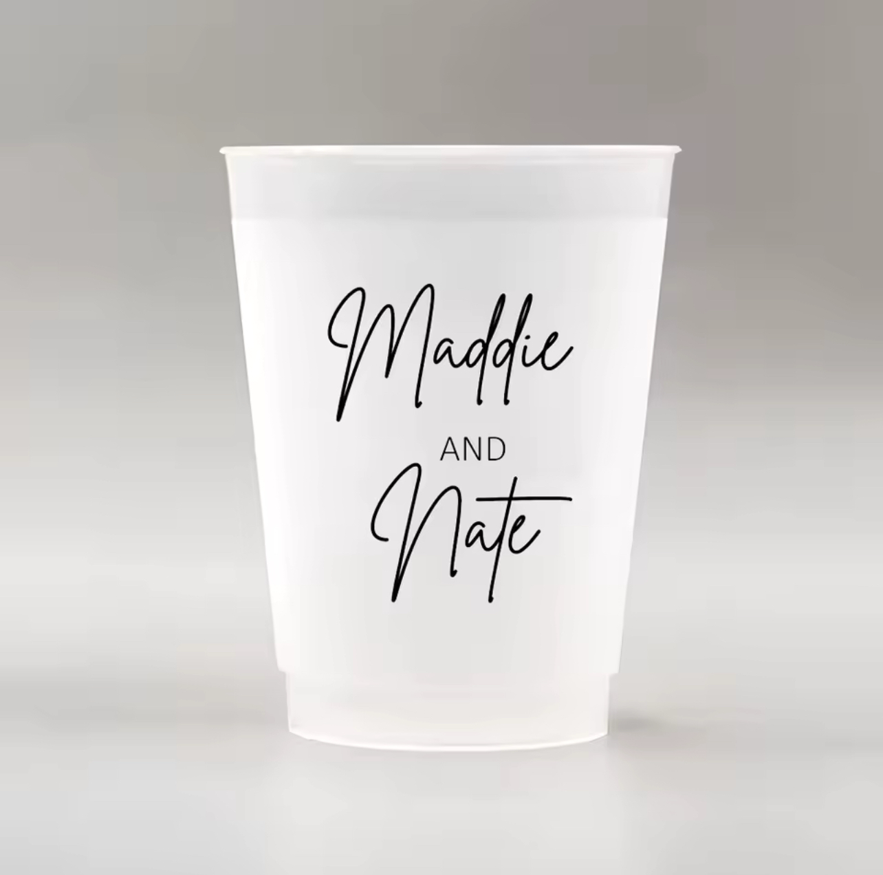 Personalized Disposable Plastic Cups (set of 50)
