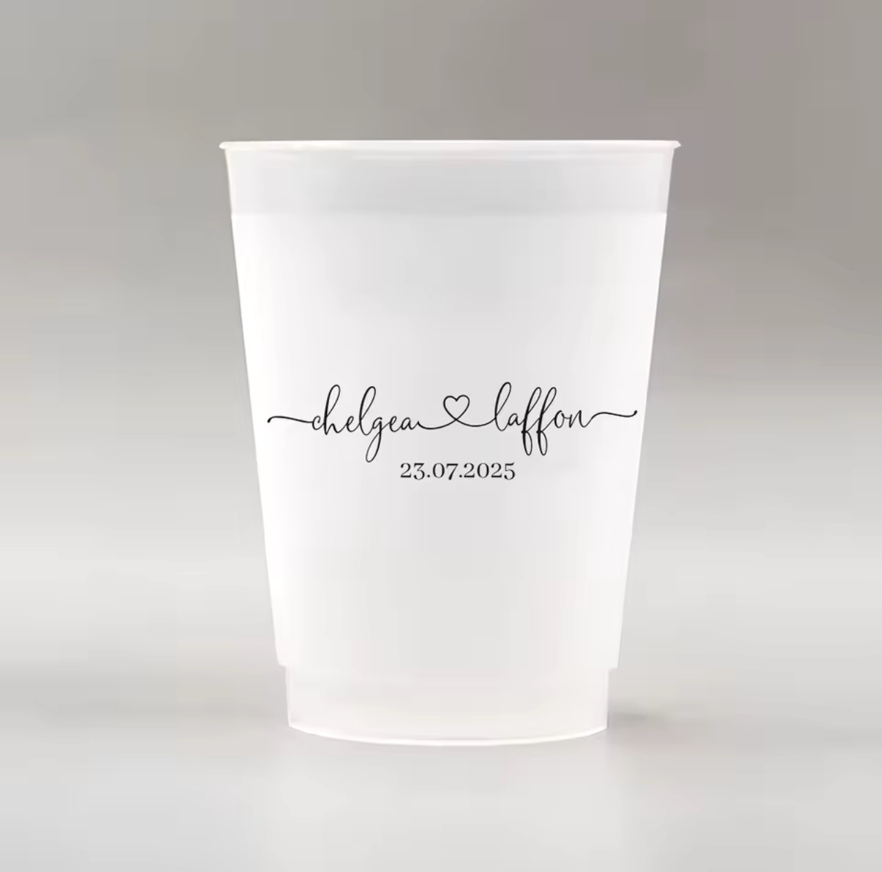 Personalized Disposable Plastic Cups (set of 50)