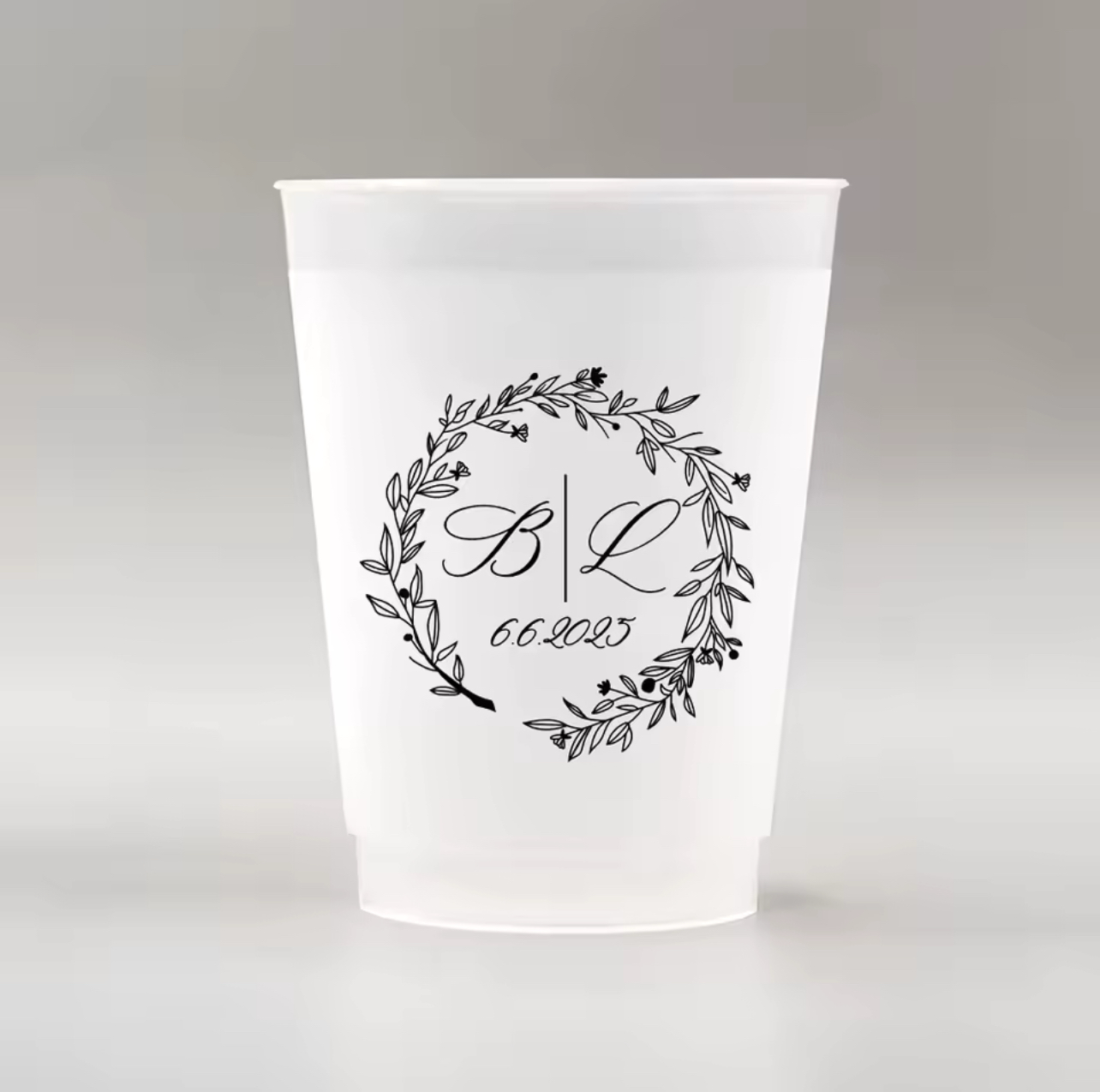 Personalized Disposable Plastic Cups (set of 50)
