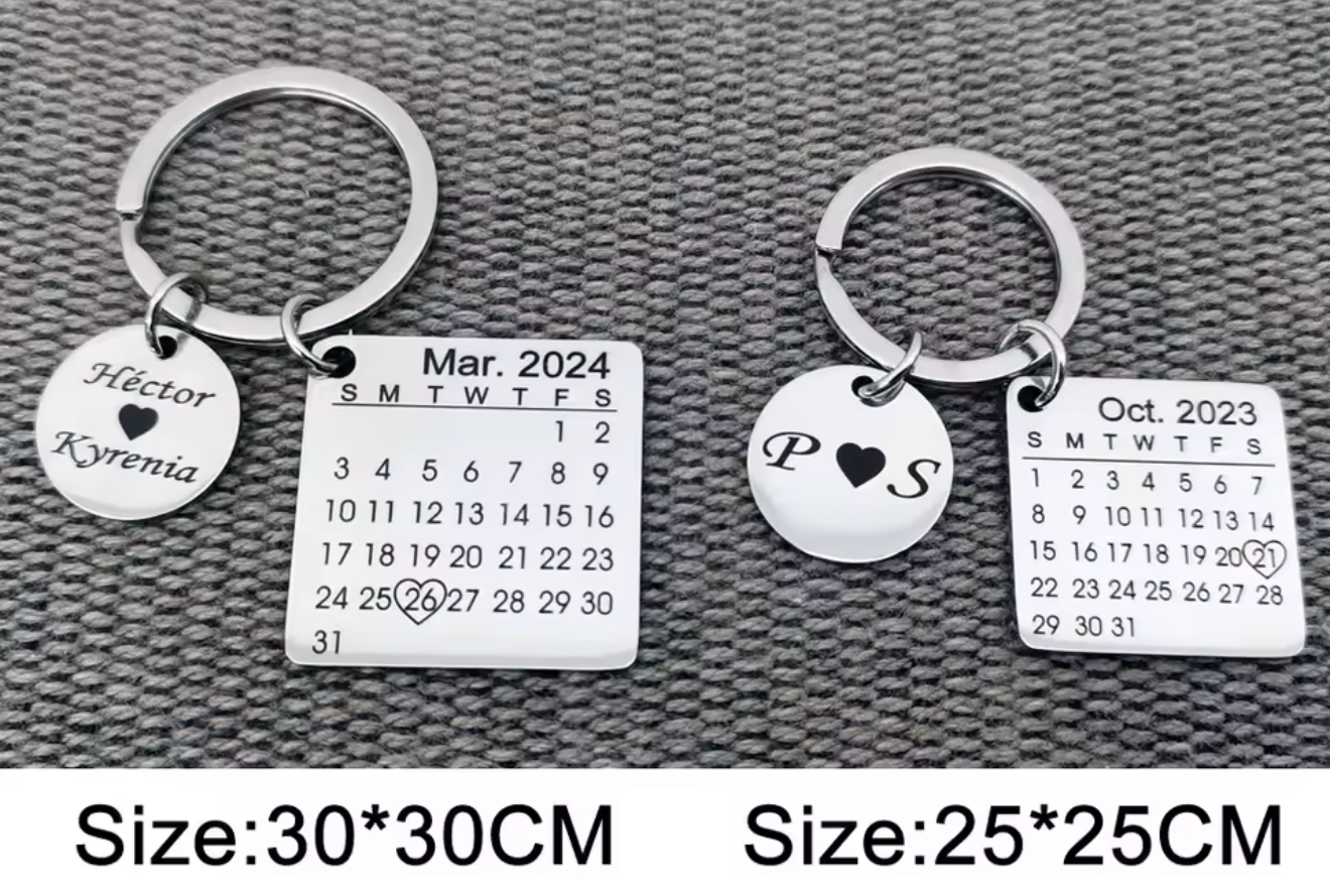 Save The Date - Keychain Calendar (set of 100)